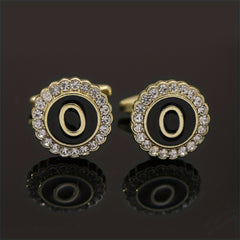 Alloy Button Cufflinks Rhinestone Wedding Suit Accessories