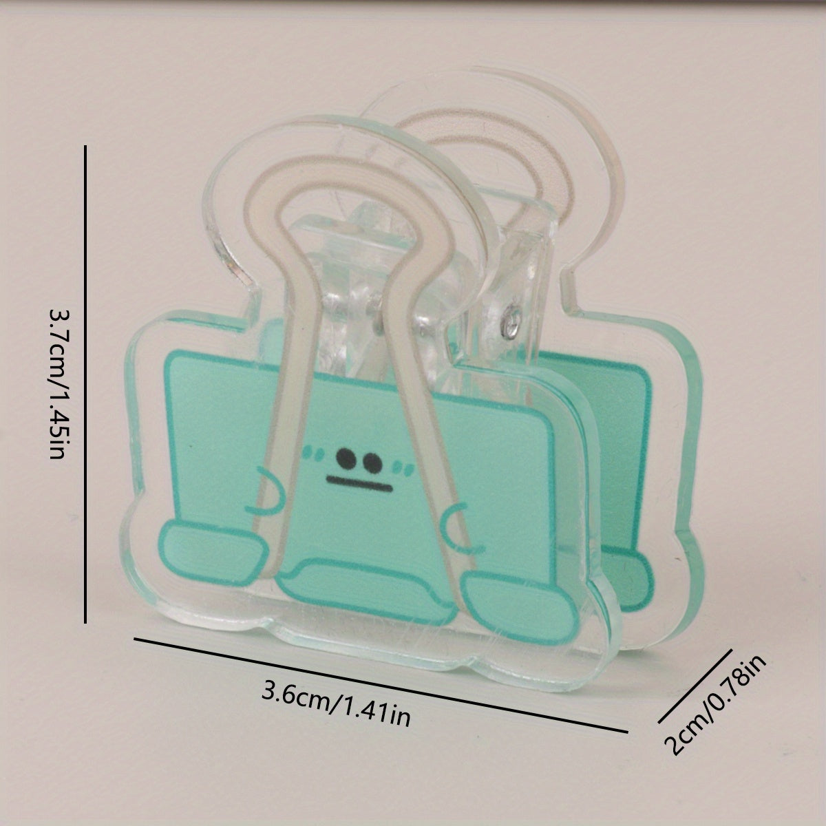 Acrylic Funny Expression Clipboard Long Tail Clip