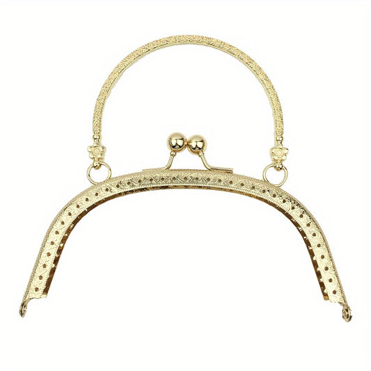 Metal Handheld Frame Coin Bag Kiss Clasp Purse Frame 16 6 5 Inch