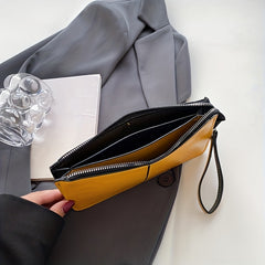 Vintage Long Wallet Clutch Zipper Coin Purse with Wristband