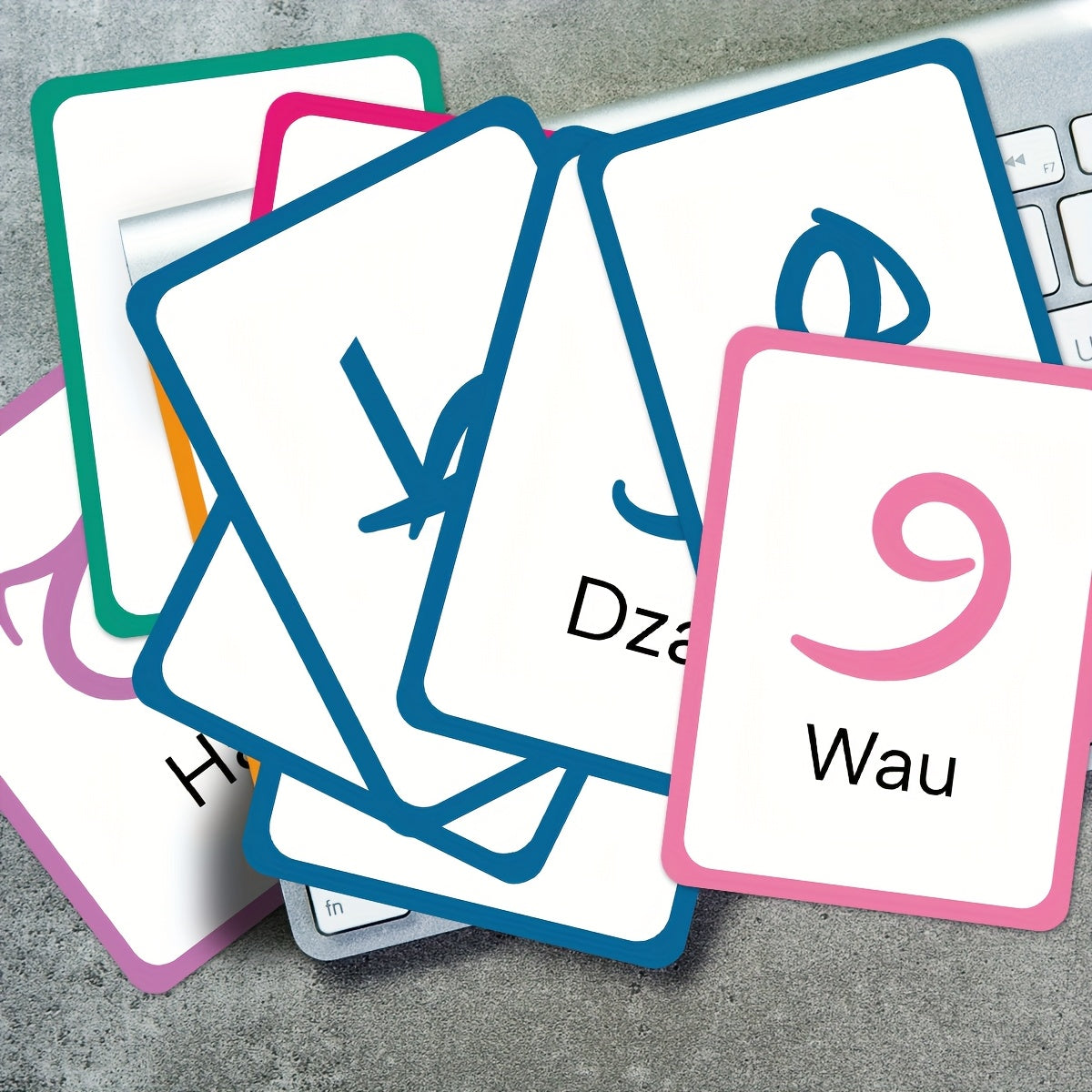 Arabic Alphabet Flashcards and Number Cards Set
