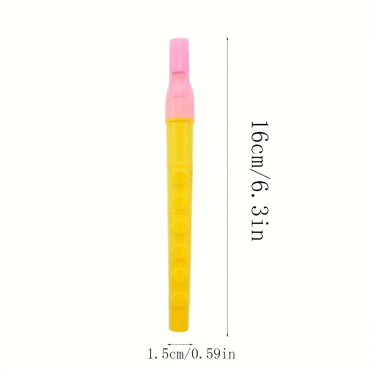 64-Piece Colorful Plastic Flutes Mini Recorder Toys
