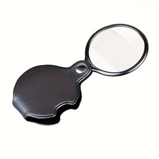 Vintage 5X Magnifier Necklace Pendant Chain Map Reading Glass