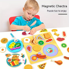 Baby Wooden Building Blocks Fruit Vegetable Cognition Puzzle Toys