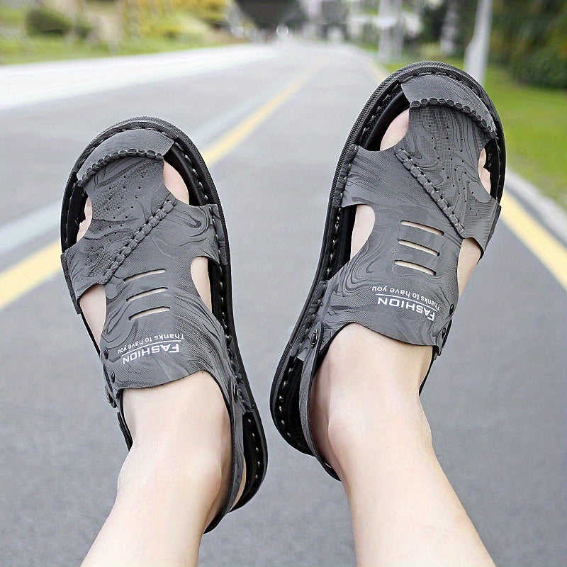 Men's Dual Purpose Sandals Casual Hollow Out Non Slip Shoes