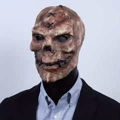 Burlap Skull Mask Latex Halloween Cosplay Costume Horrible Head Full Face