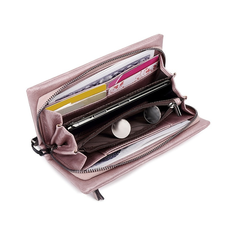 Large Capacity Zipper Clutch Bag Multifunctional Purse