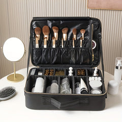 Travel Makeup Train Case Professional Cosmetic Bag Organizer Portable