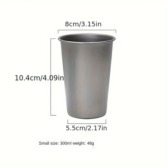 Outdoor Titanium Water Cup 300/500ml Portable Camping Drinkware
