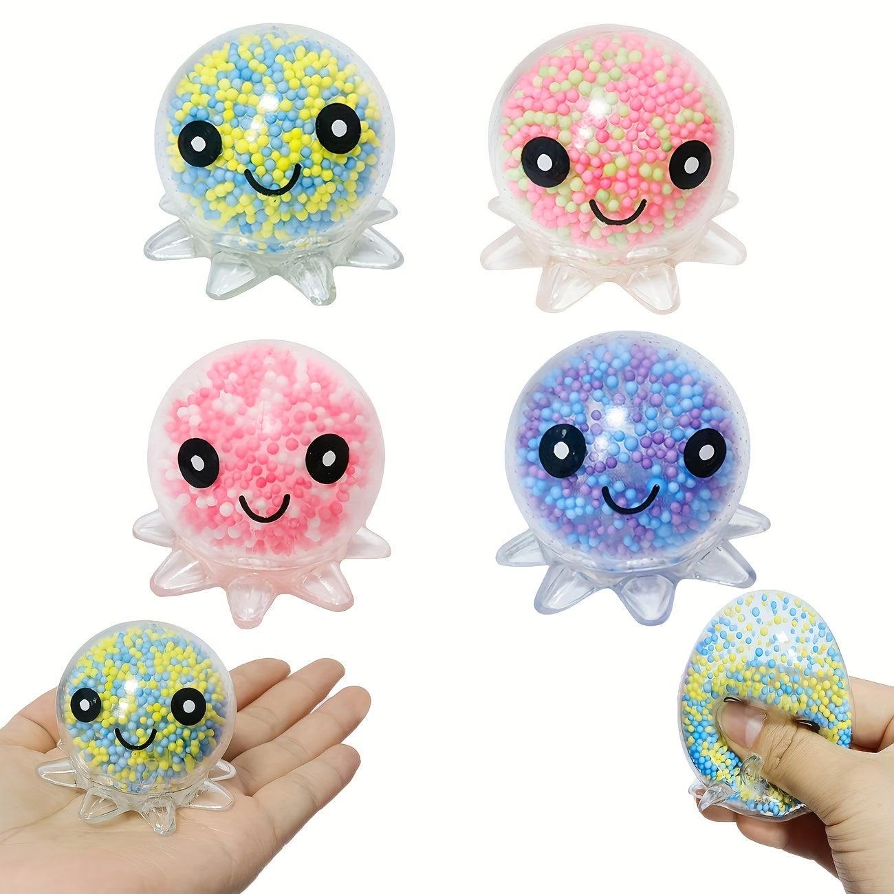 Flexible TPU Finger Puppets with Beads - Fun Gift Idea for Kids