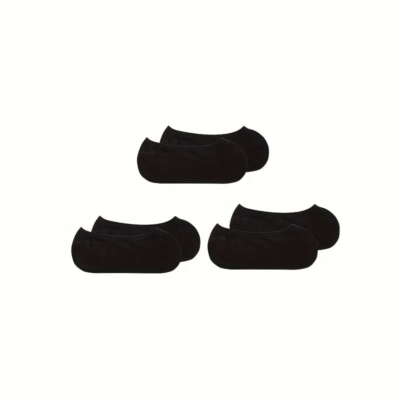 3 Pairs Solid Ankle Socks Soft & Lightweight Women's Stockings