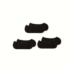 3 Pairs Solid Ankle Socks Soft & Lightweight Women's Stockings