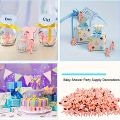 10pcs Mini Plastic Baby Toys for Cake Decoration or Dollhouse Accessories