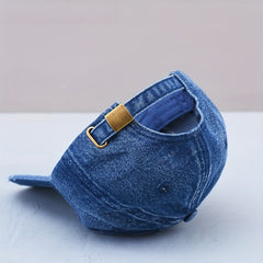 BREAK Embroidery Denim Baseball Cap Washed Distressed Couple Dad Hats