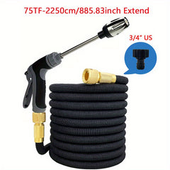 Convenient Flexible Water Hose w/ High Pressure Car Wash Spray Gun