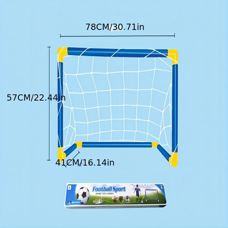 Kids' Outdoor Sports Toys Large Football Goal Set Portable Assembly