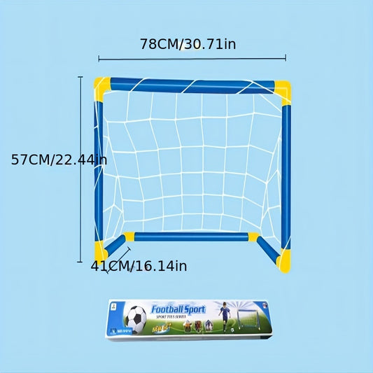Kids' Outdoor Sports Toys Large Football Goal Set Portable Assembly