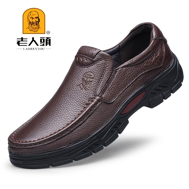 LAORENTOU Men's Dress Shoes Durable Non Slip Loafer Shoes