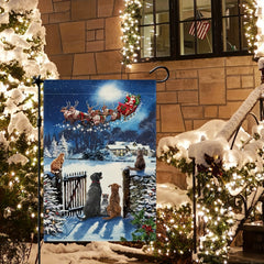 Christmas Garden Flag For Outside Double Sided Winter Yard Flag