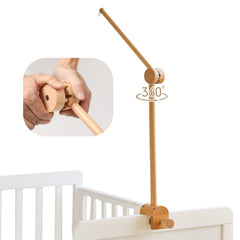 Adjustable Wooden Bedside Bell Bracket Arched Home Decor Accessory