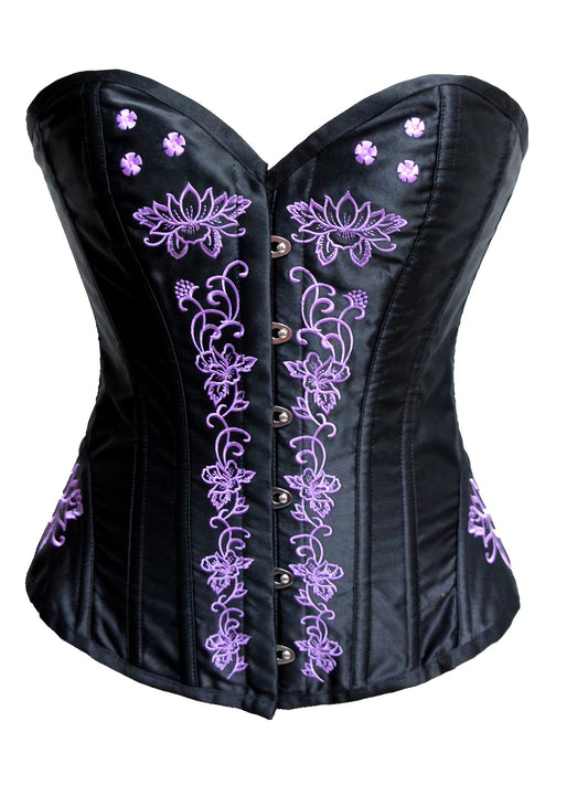 Gothic Court Style Waist Corset Lace Floral Shapewear