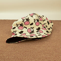 Foldable Cow Print Sunshade Bucket Hat