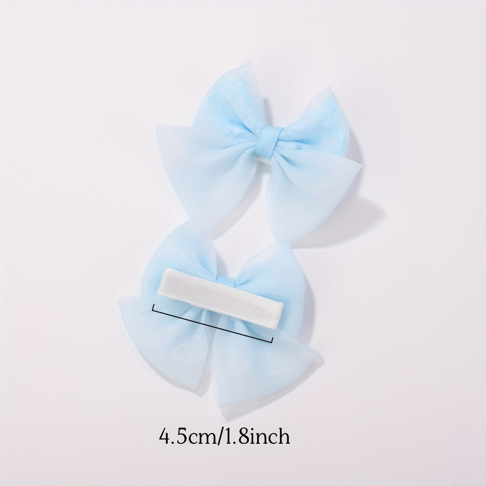 8pcs Baby Girls Bow Hair Clip Party Hair Accessories Sets