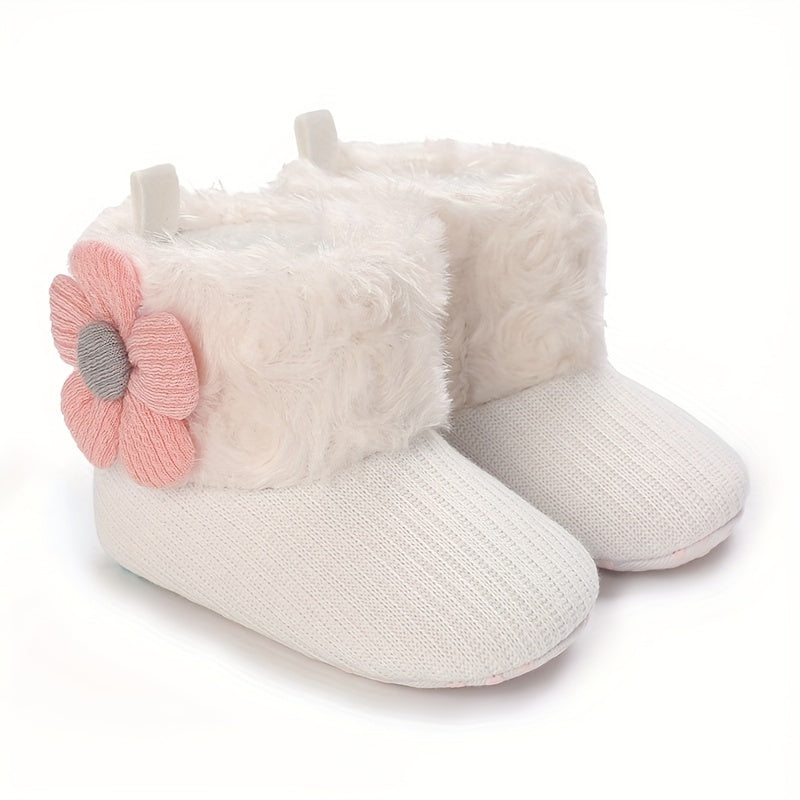 Soft & Warm Baby Girls Slip On Boots