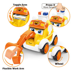 Toddler Car Toy Set with Map Mat and Storage Bags
