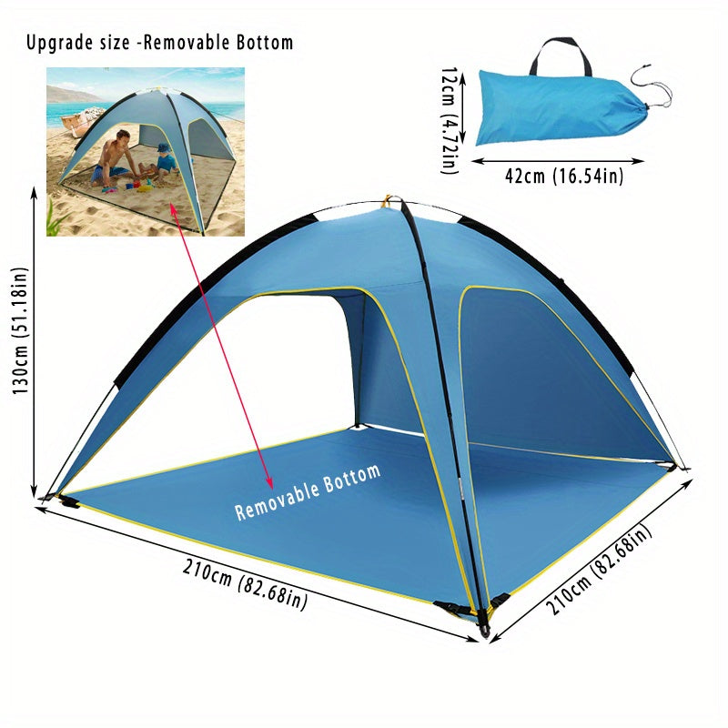 Large Removable Bottom Tent Ventilated Rainproof Anti UV Sunshade