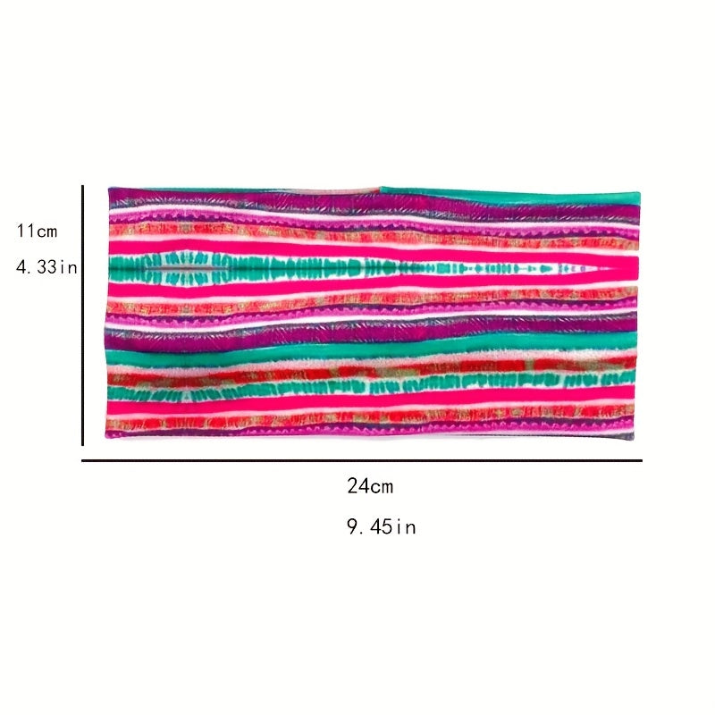 Colorful Sports Sweatband Elastic Headband Hair Accessories