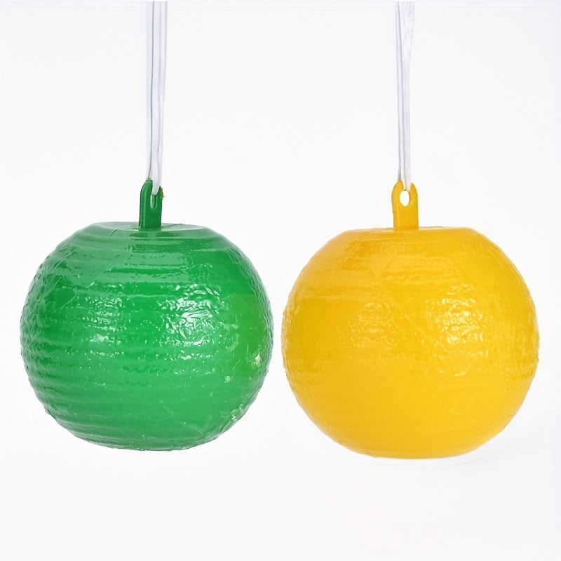 2pcs Reusable Pumpkin Shape Fly Trap Hanging Tree Fruit Fly Catcher Sticky Trap
