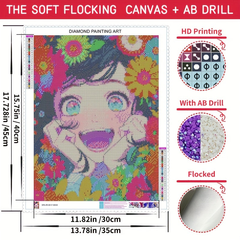 5D Flocked Canvas AB Round & Square Core 12 16in Tools Canvas
