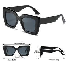 Y2K Candy Square Sunglasses UV400 Protection Eyewear