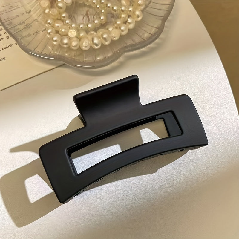 Matte Solid Hair Claw Clip Non Slip Strong Hold Grip Hair Jaw Clip