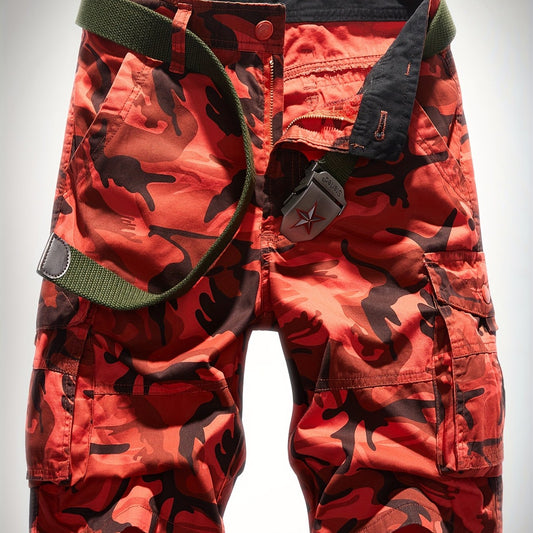 Men's Camo Cargo Shorts Military Casual