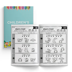 Preschool Sight Words Workbook with Matching Sentences & Pictures