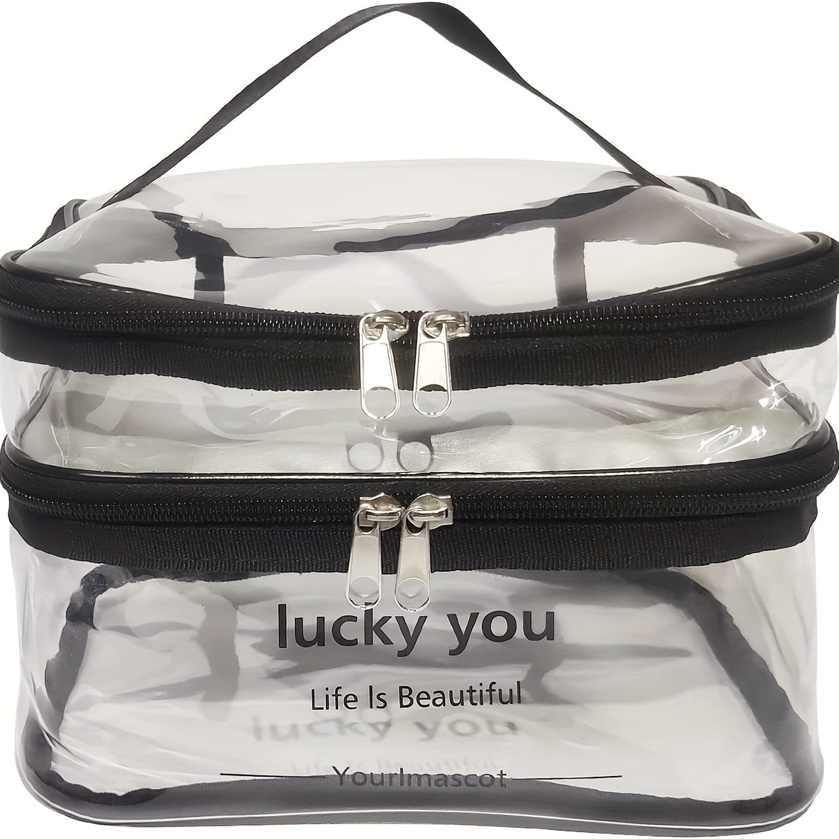 Clear Cosmetic Bag Travel Makeup Bag Waterproof Toiletry Bag Portable Organizer