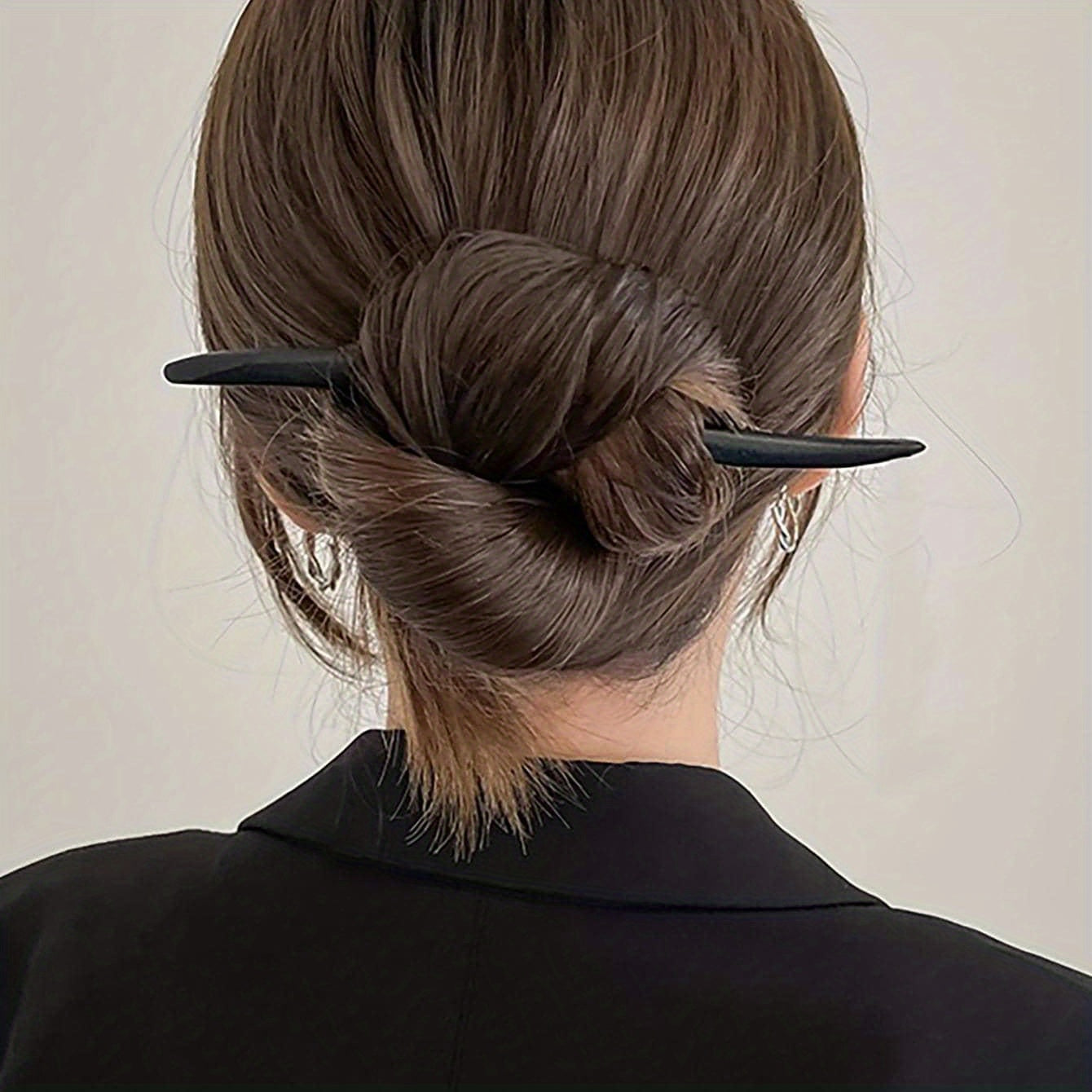 Minimalist Solid Hair Clip Chopstick Style Hair Bun Holder