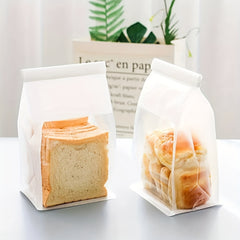 10pcs Reusable Cookie Bread Storage Bags with Visible Window
