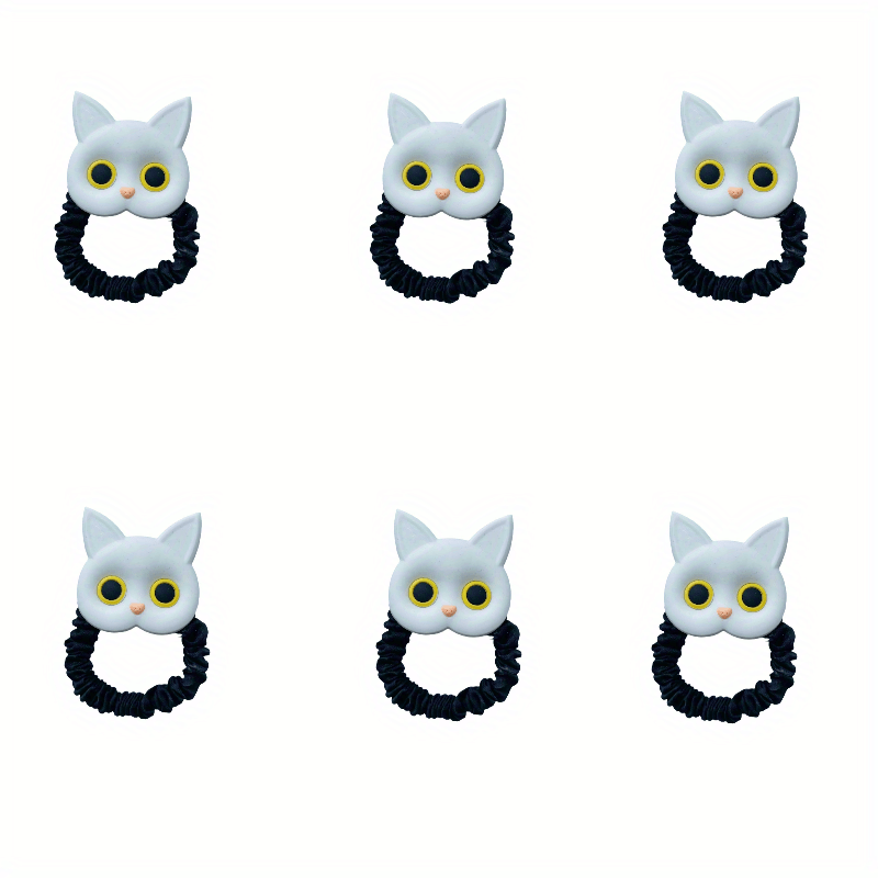 Cartoon Cat Hair Tie Sweet Animal Hair Rope Ponytail Holder