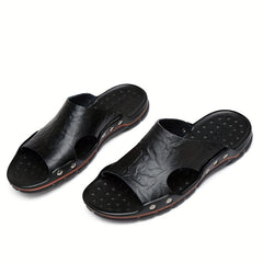 Men's Open Toe Slides Summer Sandals Non Slip