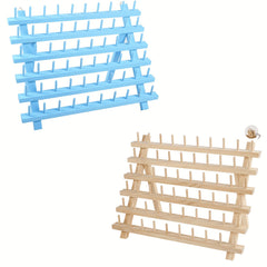 60 Spool Thread Holder Wooden Sewing & Embroidery Thread Rack