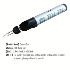 Fly Tying Cautery Tool with Spare Tips Fishing Accessories