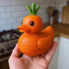 Carrot Duck Resin Ornament for Home Decoration