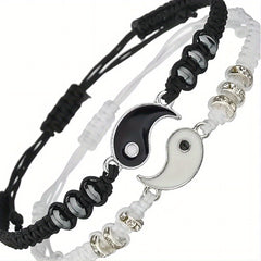 Yin Yang Matching Bracelet Bff Girlfriend Valentines Gift