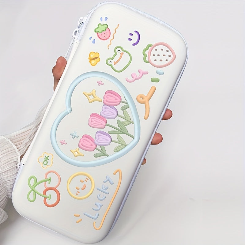 Stylish Tulip Switch Game Console Storage Bag for On-the-Go Gaming