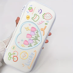 Stylish Tulip Switch Game Console Storage Bag for On-the-Go Gaming
