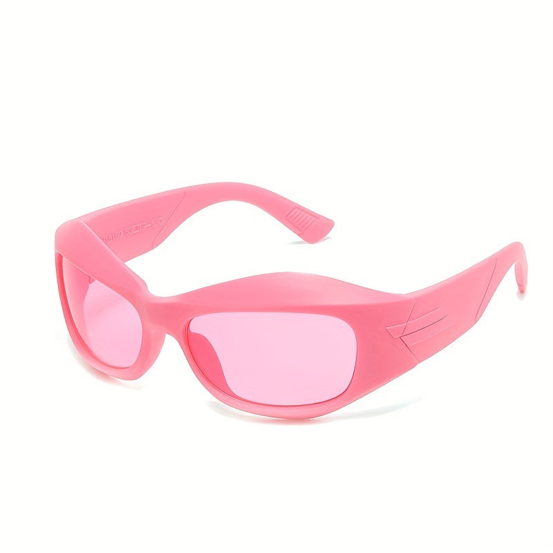 Y2K Wrap Around Sunglasses Futuristic Candy Outdoor UV400