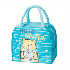 Cartoon Bento Bag Portable Lunch Bag Thermal Insulation Lunch Box Bag